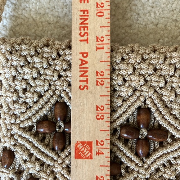 Boho macrame crossbody small purse ideal for phone, wallet & other essentials - Picture 12 of 12